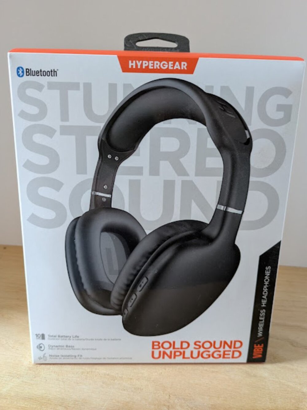 Bluetooth Wireless Headphones Built-In Mic & Controls, HyperGear Over Ear Noise